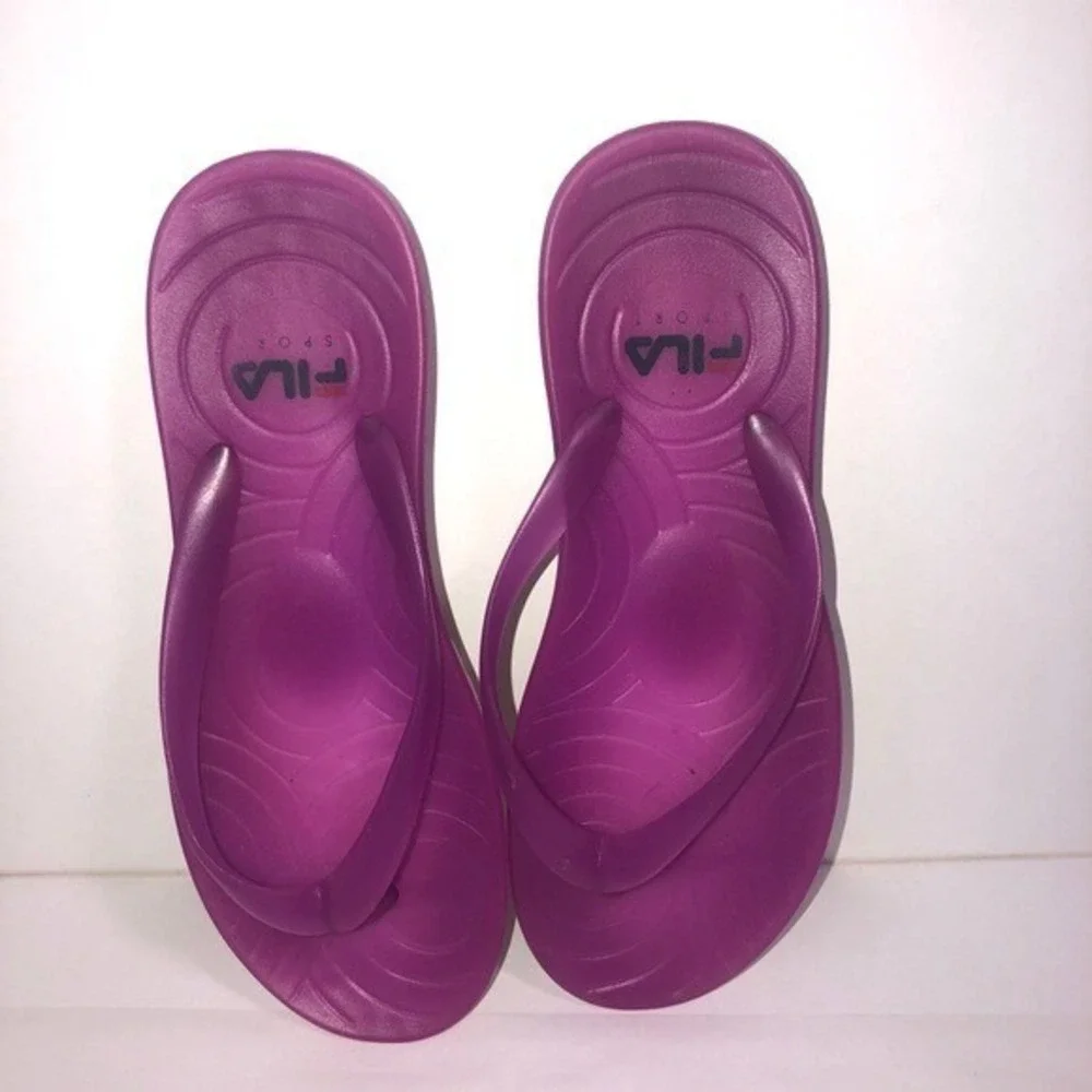 FILA Sport 7/8 Womens Hot‎ Pink Durable Flip Flops